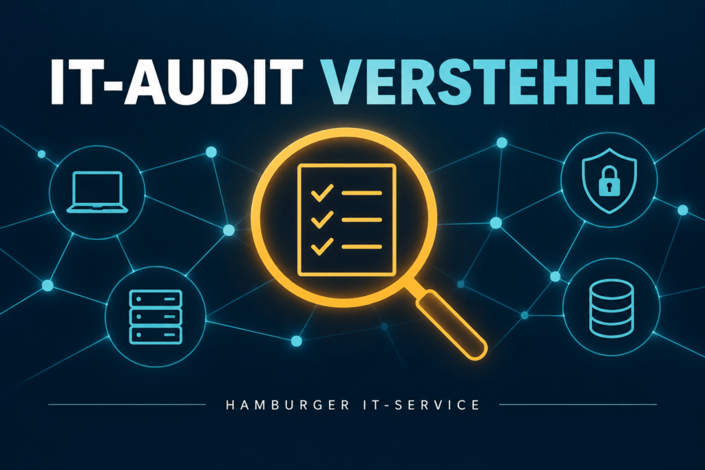 IT-Audit für Unternehmen mit Prüfplan und sichtbaren Risiken