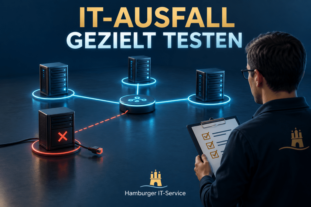 IT-Ausfall gezielt testen: Ein isolierter Server und weiter verfügbare Netzwerkbereiche