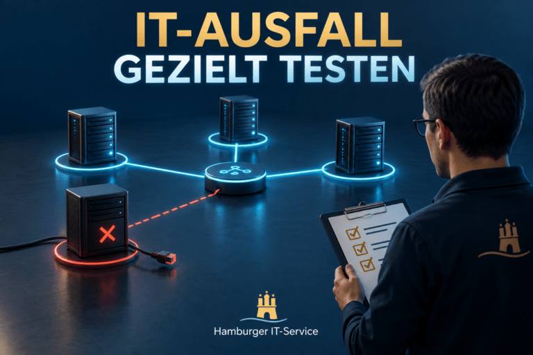 IT-Ausfall gezielt testen: Ein isolierter Server und weiter verfügbare Netzwerkbereiche