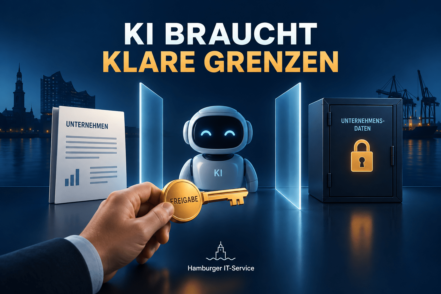 KI braucht klare Grenzen: Unternehmensdaten und Aktionen bleiben durch Berechtigungen und Freigaben geschützt