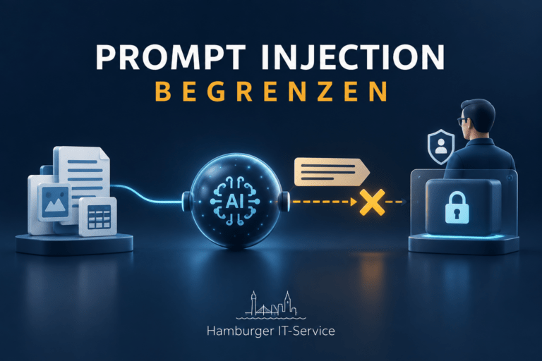 Prompt Injection begrenzen: Fremde Daten, KI und geschützte Aktionsgrenze