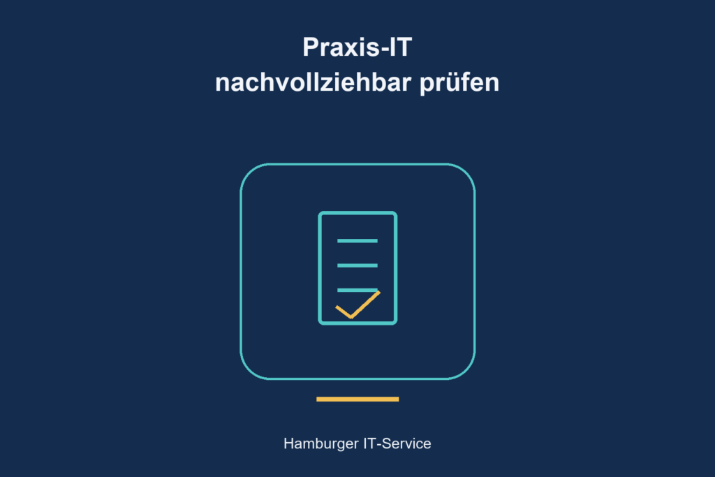 Prüfung der Praxis-IT: Dokumentation, Zugriffsrechte und Systeme als schematische Darstellung