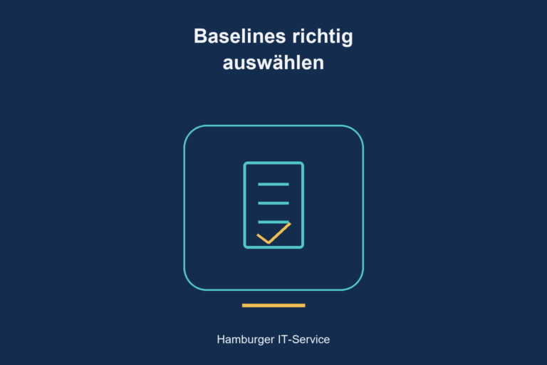 Baselines richtig auswählen: zentrales Symbol für Konfigurationsprüfung