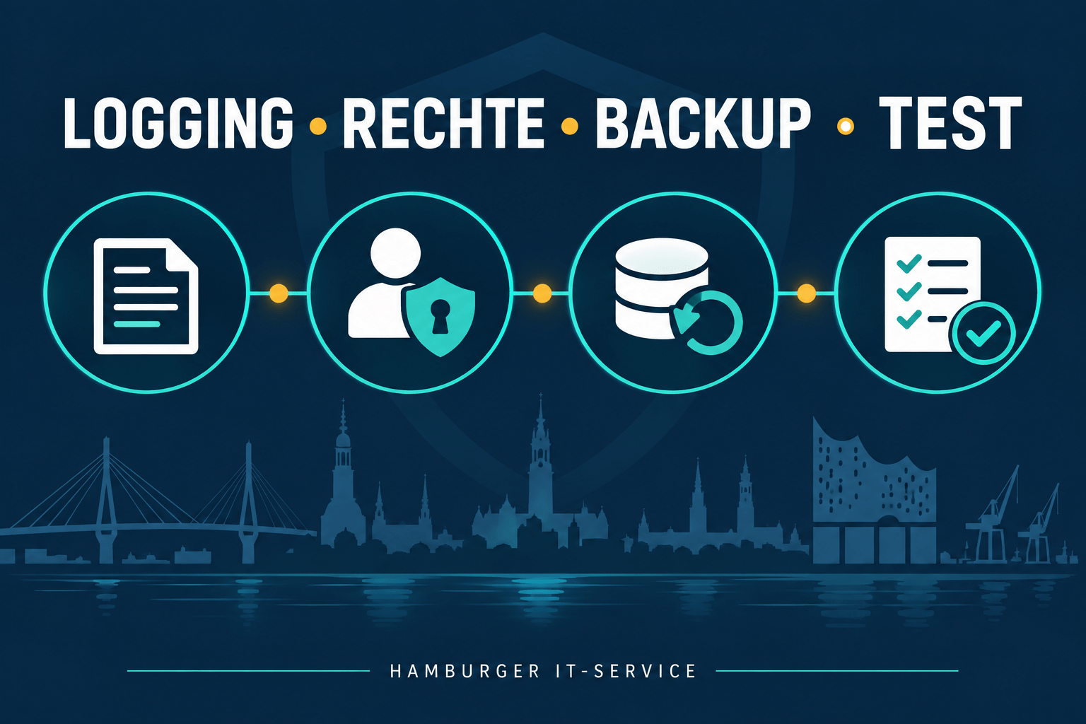 TOM-Evidenz aus Logging, Rechten, Backup und Tests
