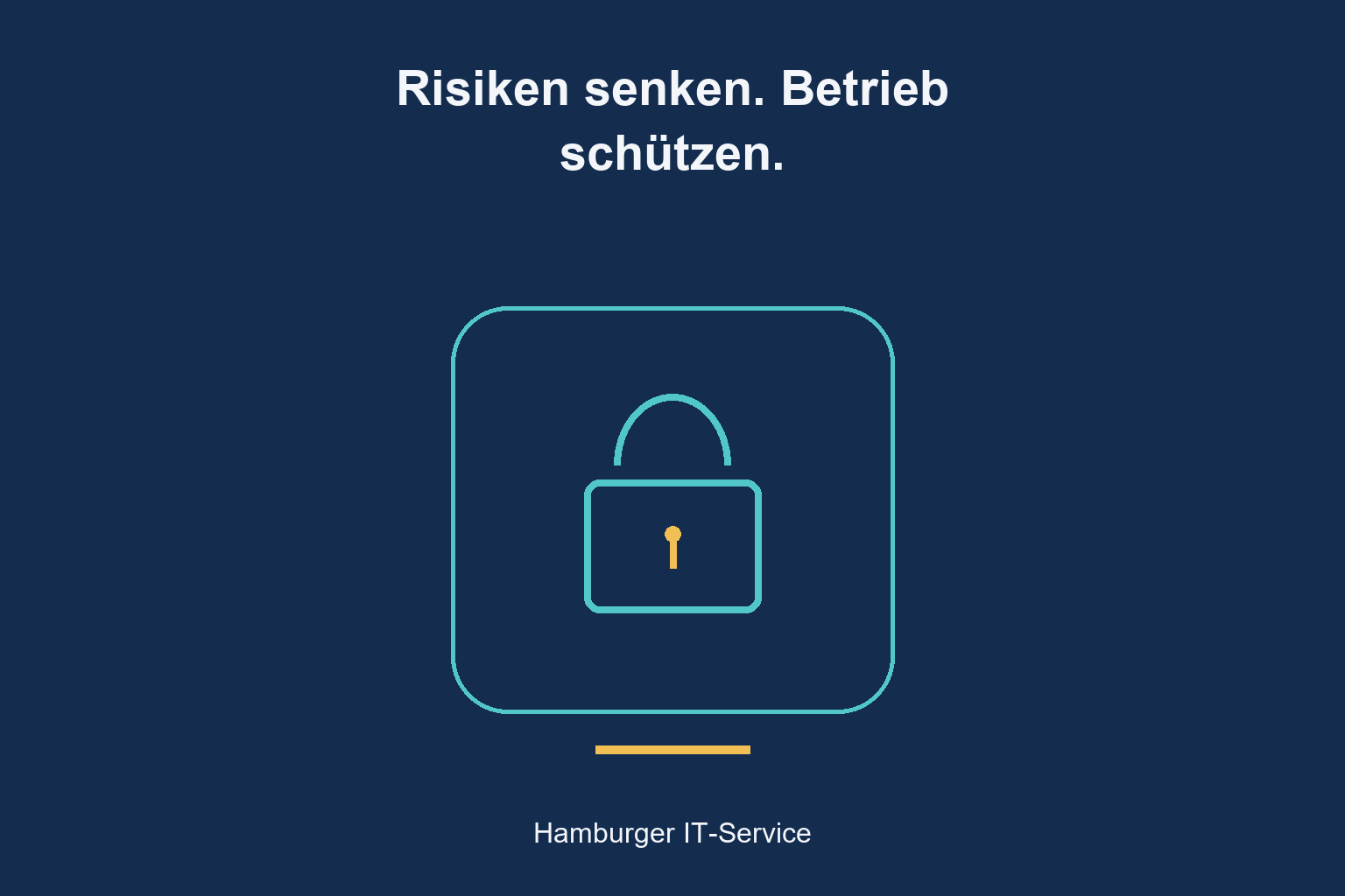 Schloss als Symbol für begrenzte Zugriffe und den Schutz des Betriebs