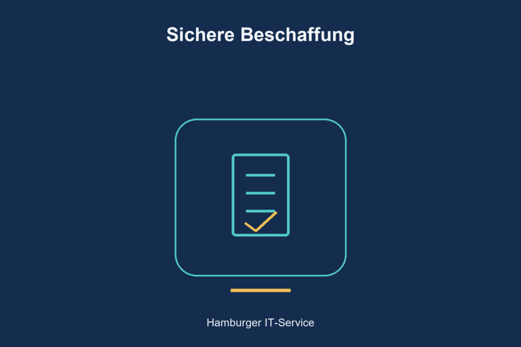Sichere Beschaffung: Dokumentation als Symbol für nachvollziehbare Sicherheitsentscheidungen.