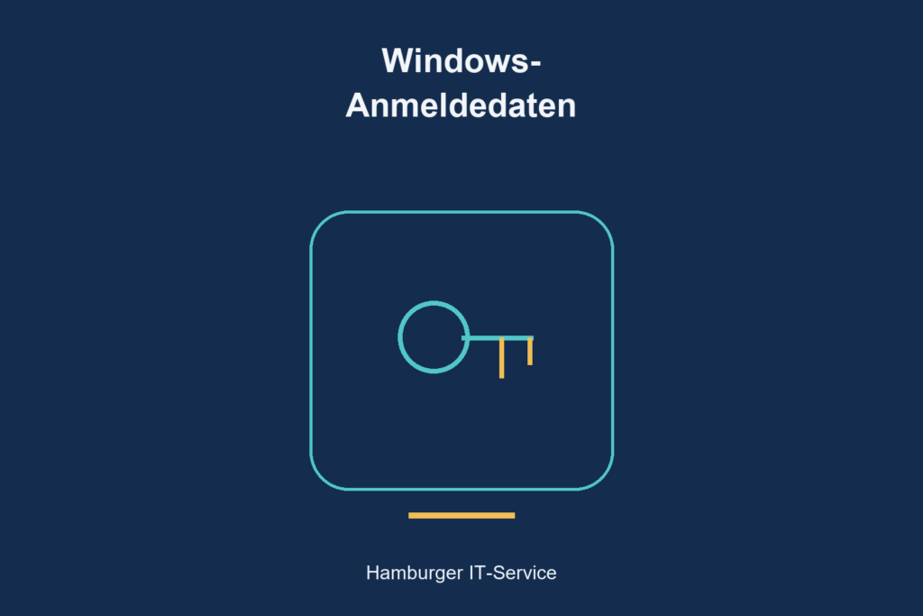 Windows-Anmeldedaten: zentrales Symbol für Zugangsberechtigungen