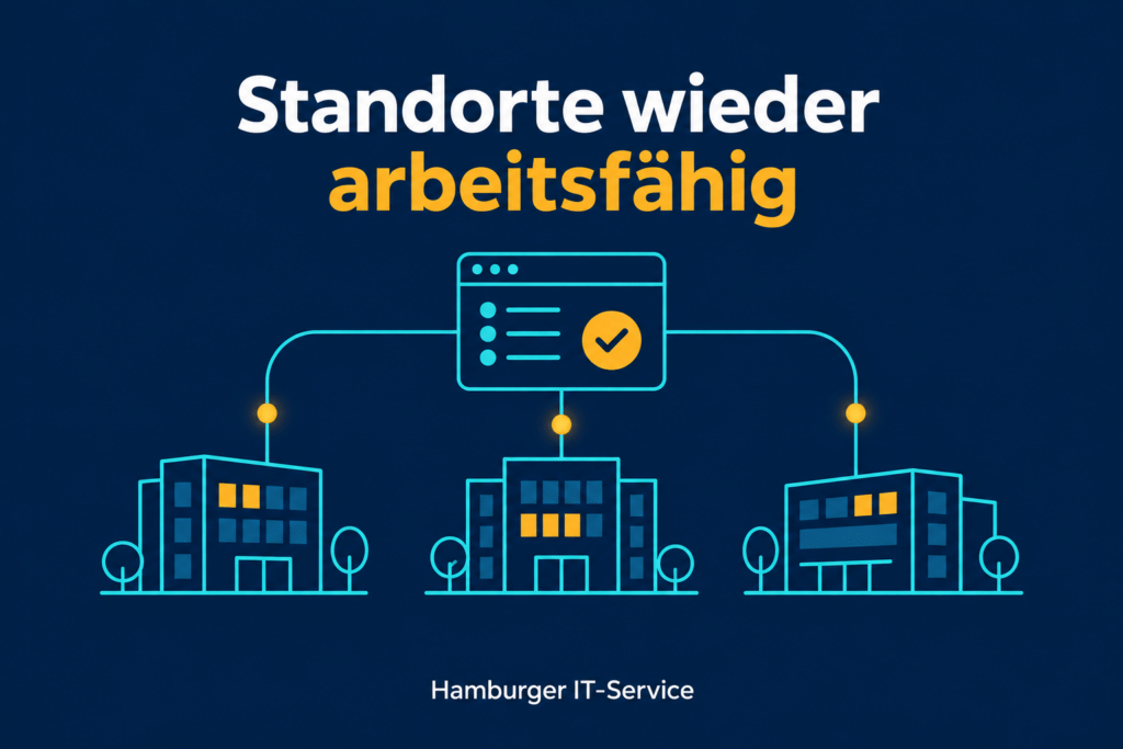 Eine zentrale Anwendung verbindet mehrere wieder arbeitsfähige Standorte.