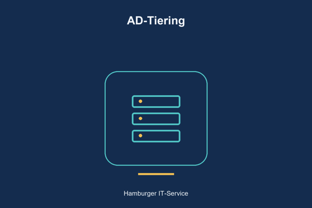 AD-Tiering: zentrales Symbol für getrennte Systembereiche