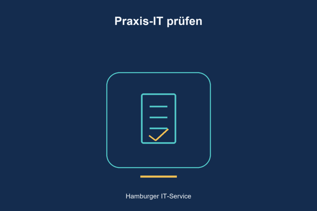 Praxis-IT prüfen: symbolische Darstellung des Themas