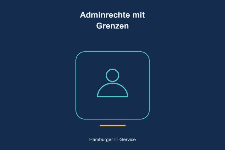 Adminrechte mit Grenzen: zentrales Symbol für administrative Verantwortung