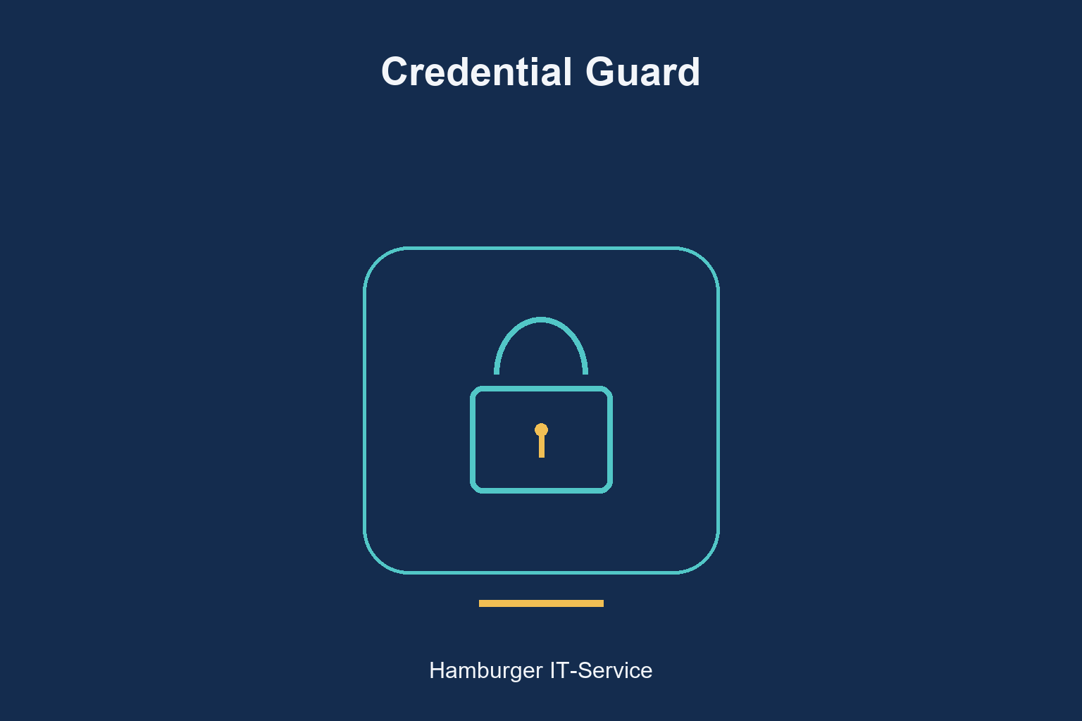 Credential Guard: zentrales Symbol für Schutz von Anmeldeinformationen