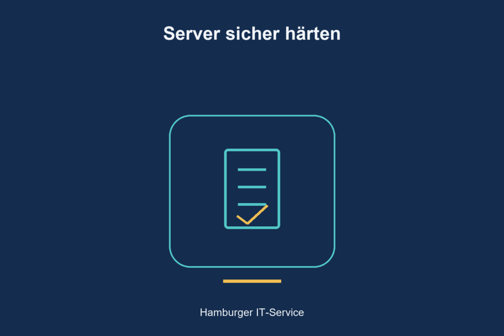 Server sicher härten: Dokumentation als Symbol für nachvollziehbare Sicherheitsentscheidungen.