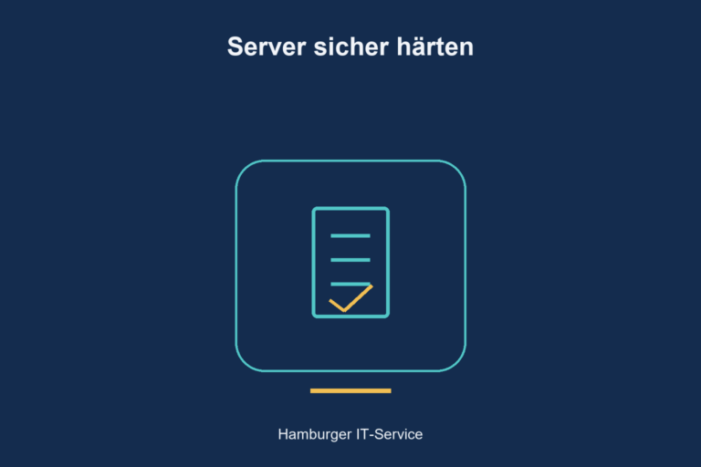 Server sicher härten: Dokumentation als Symbol für nachvollziehbare Sicherheitsentscheidungen.