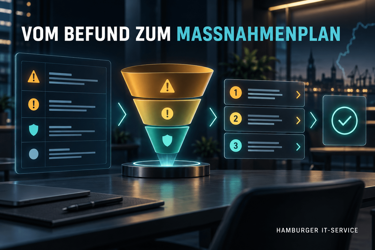 Technische Befunde werden in einen überprüfbaren Maßnahmenplan überführt