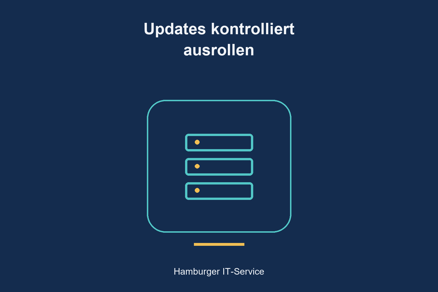 Updates kontrolliert ausrollen: schematisches Titelmotiv
