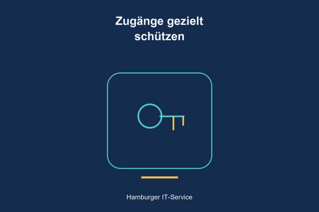 Zugänge gezielt schützen: schematisches Titelmotiv