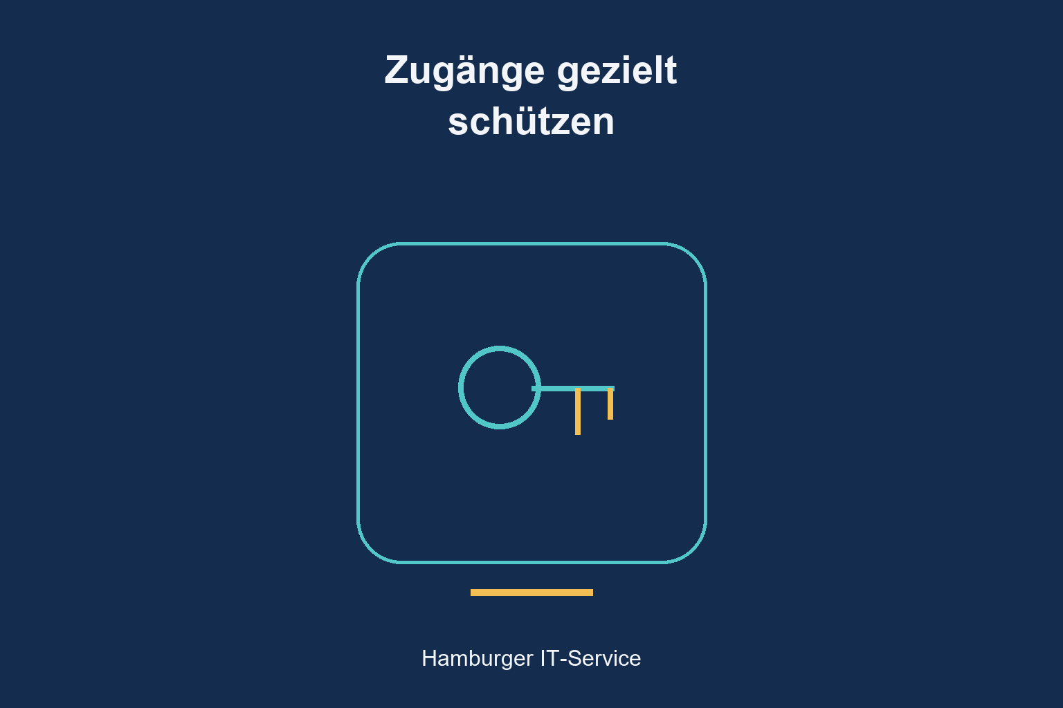 Zugänge gezielt schützen: schematisches Titelmotiv