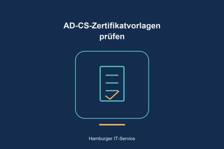 AD-CS-Zertifikatvorlagen prüfen: schematisches Themenbild