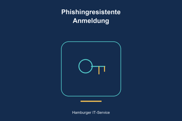 Phishingresistente Anmeldung: schematisches Themenbild