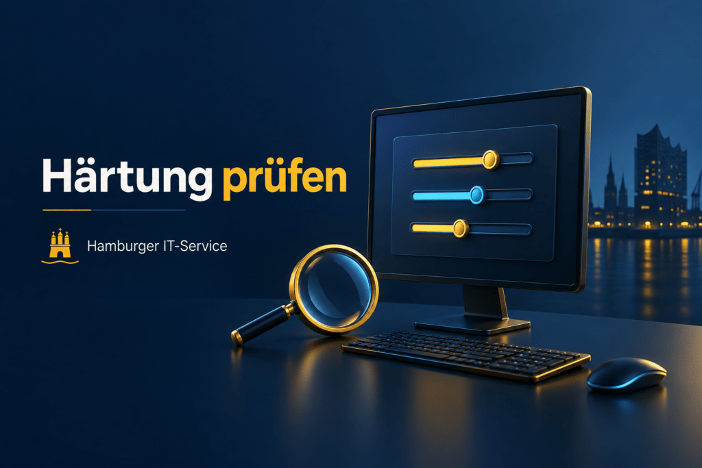 Systemhärtung prüfen: Konfiguration am Bildschirm untersuchen
