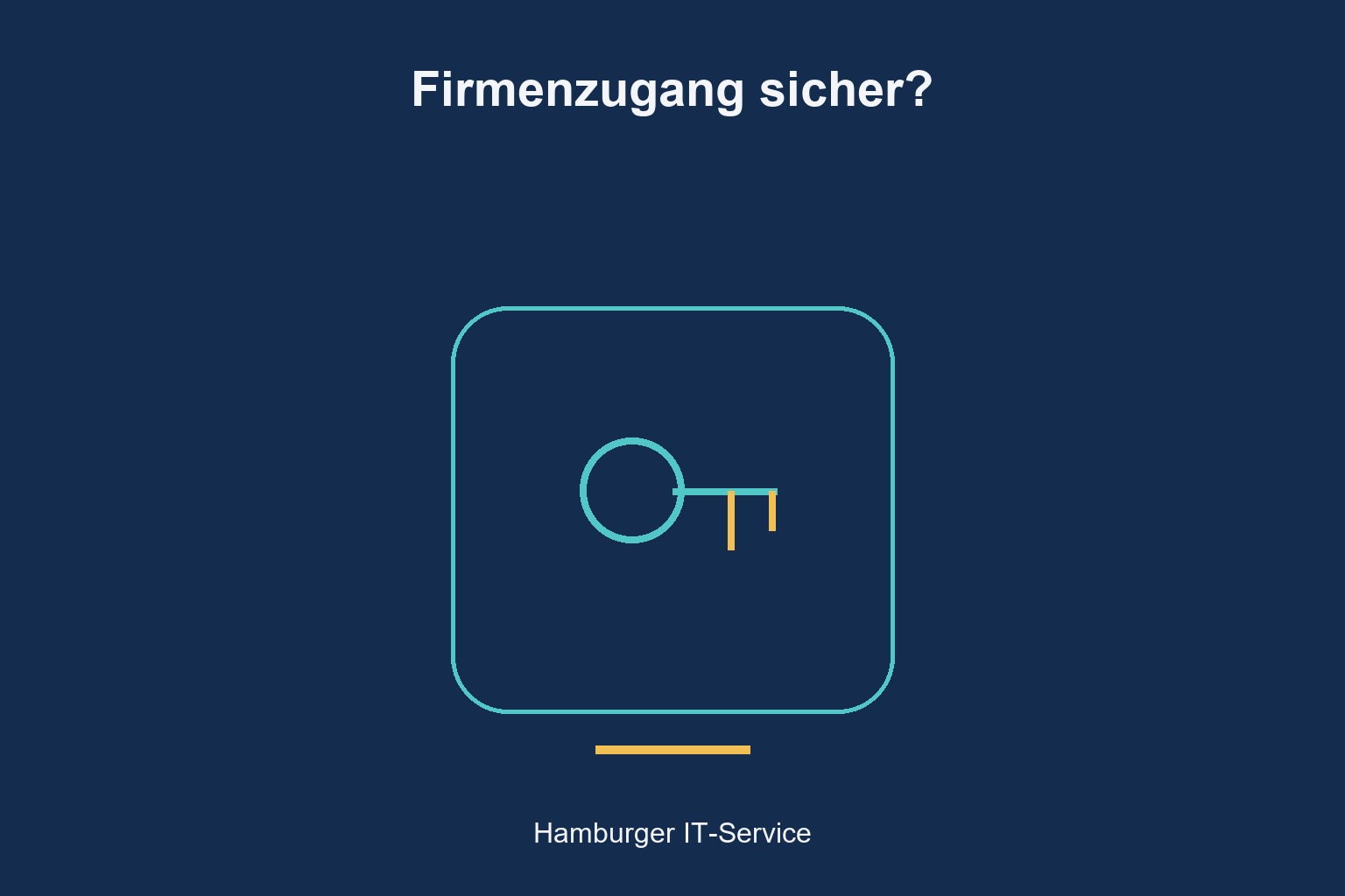 Schlüsselsymbol als Hinweis auf die Prüfung des Firmenzugangs